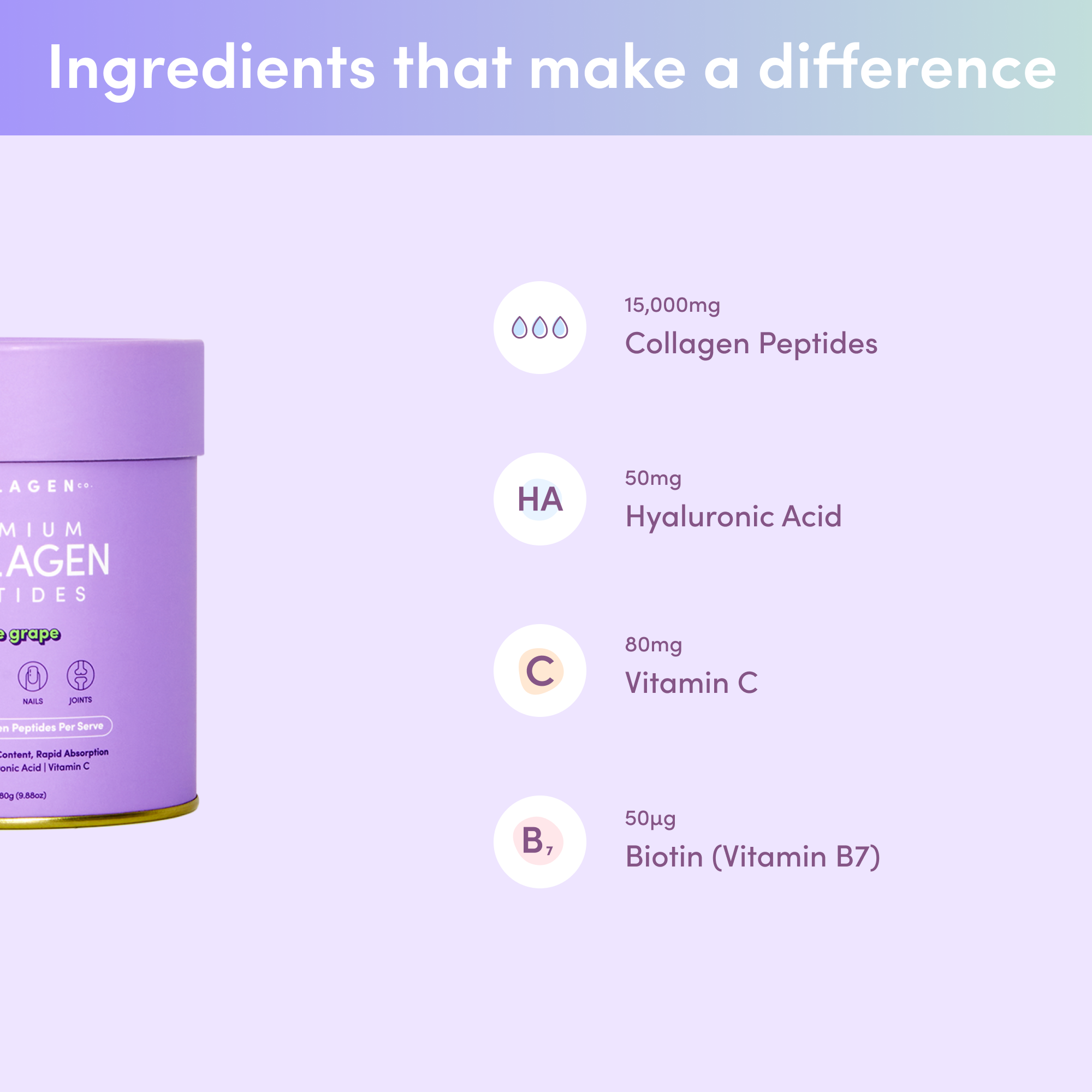 Purple Grape Collagen Powder - 280g