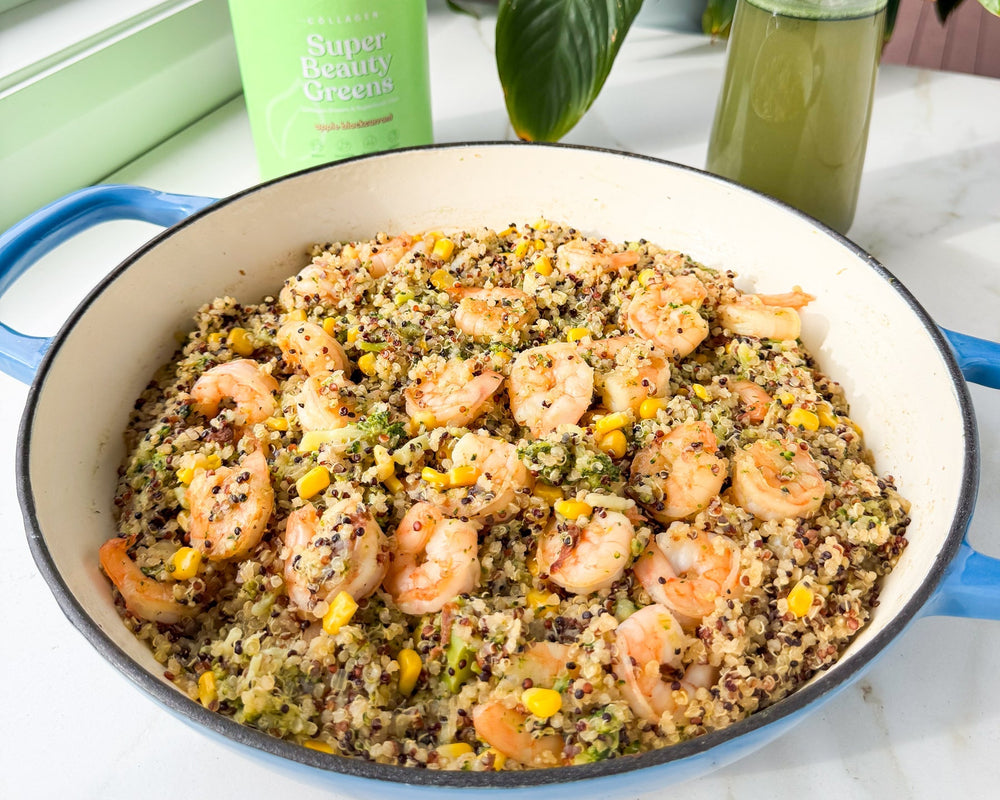 One-Pan Lemony Shrimp Quinoa
