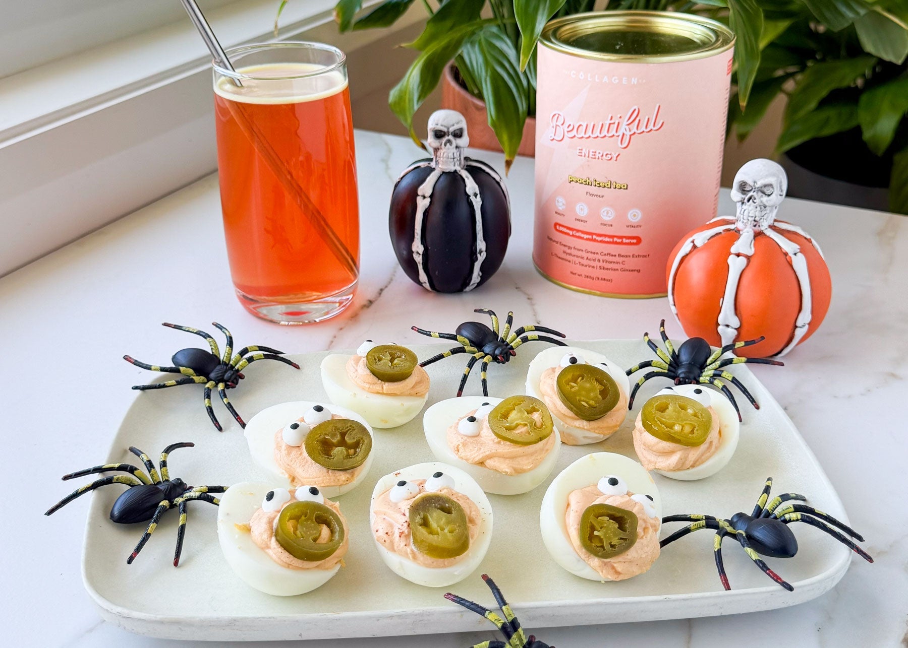 Halloween Devilled Eggs
