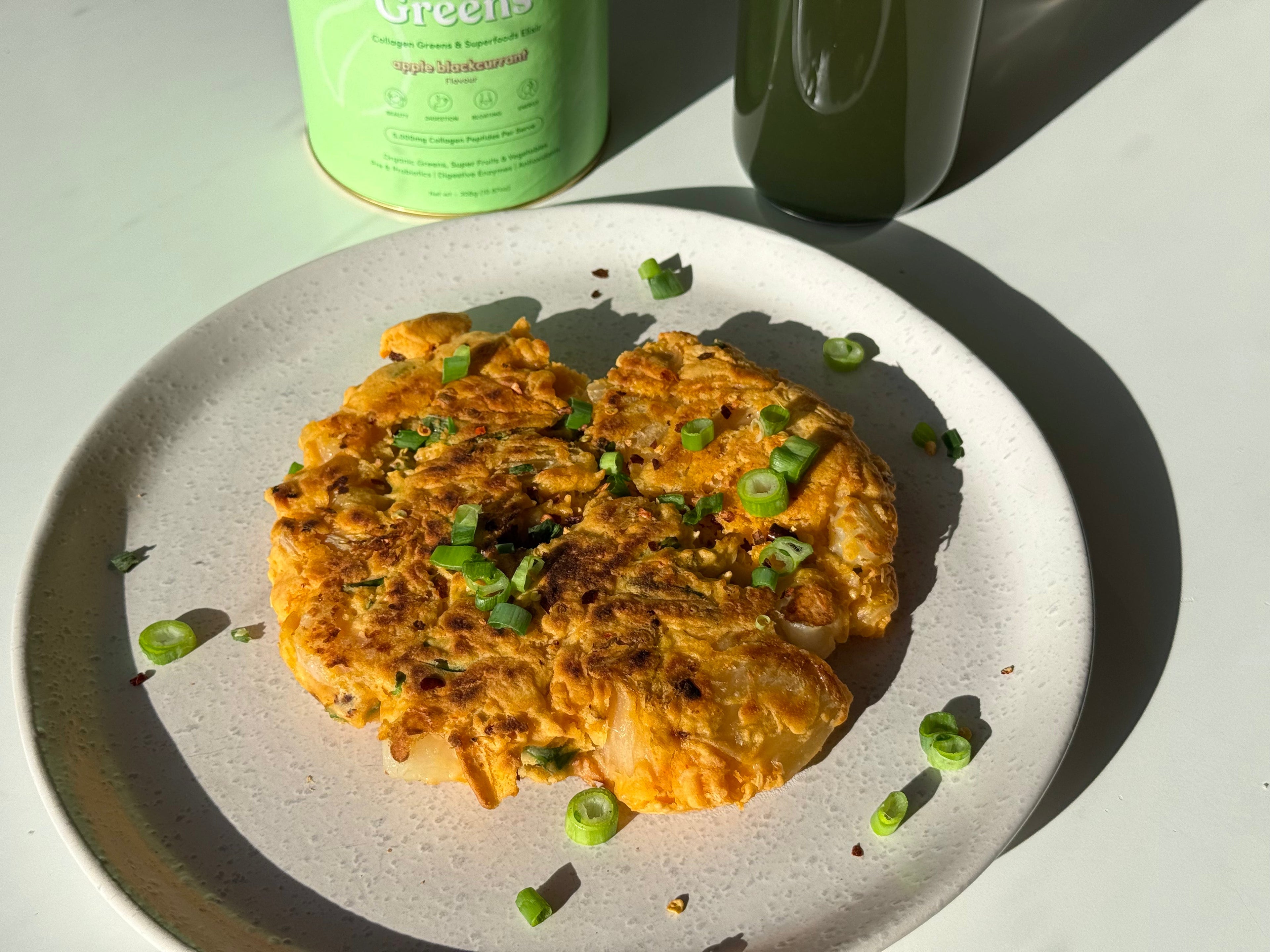 Kimchi Seafood Pancake