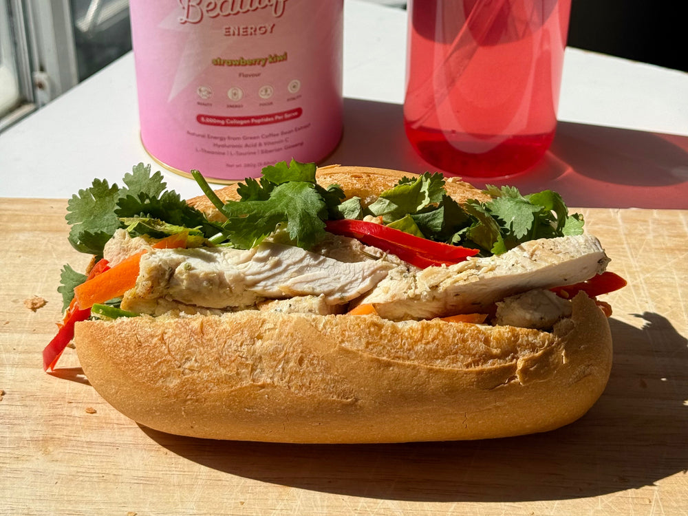 Lemongrass Chicken Bánh Mì with Beautiful Energy
