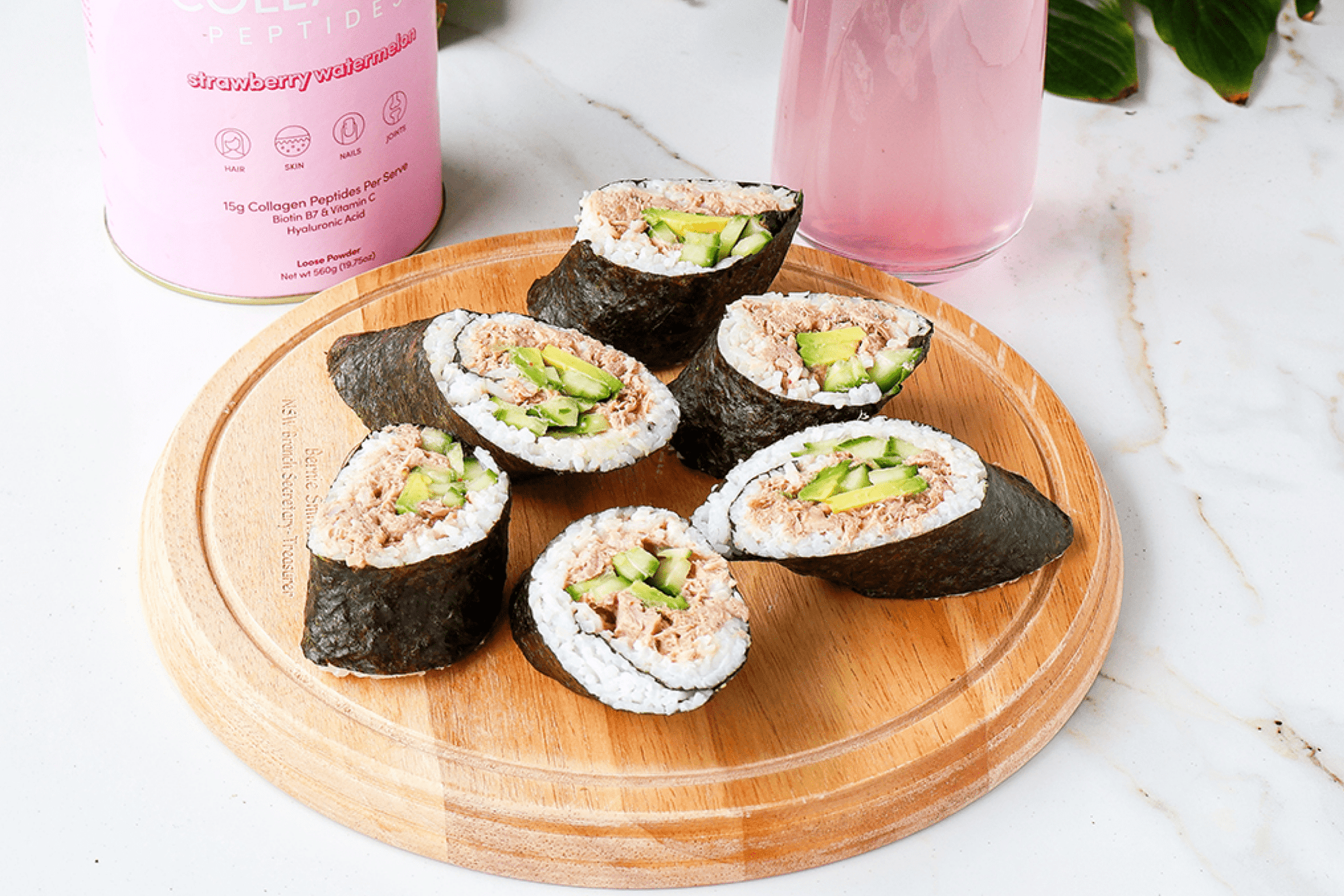Easy Tuna Cucumber Sushi Rolls - The Collagen Co.