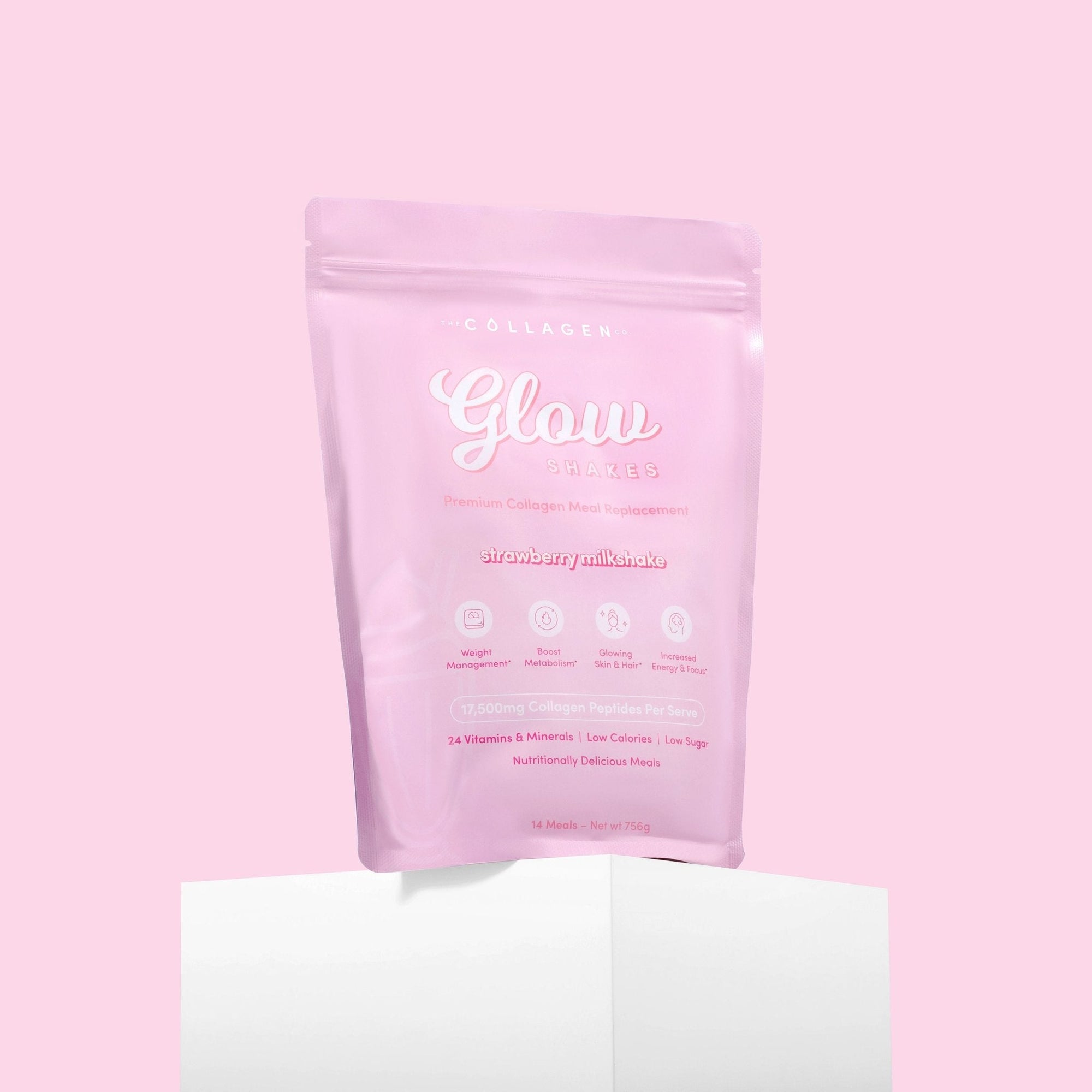 28 Day Shake & Glow Challenge Bundle + Shaker - The Collagen Co.