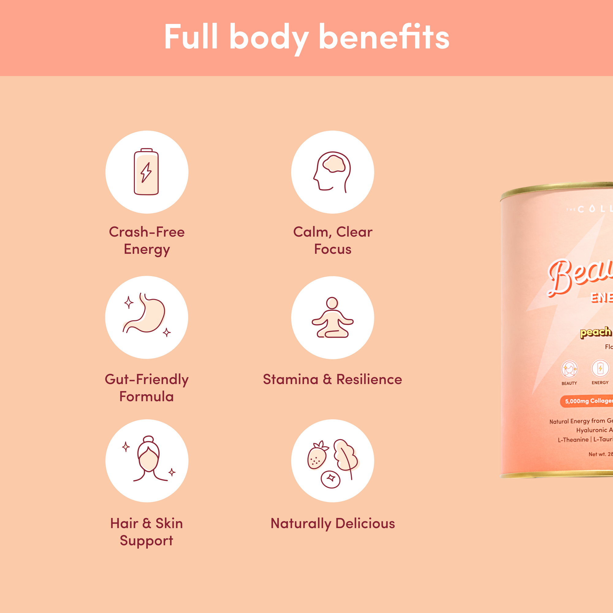 Peach Iced Tea Beautiful Energy - 280g﻿﻿