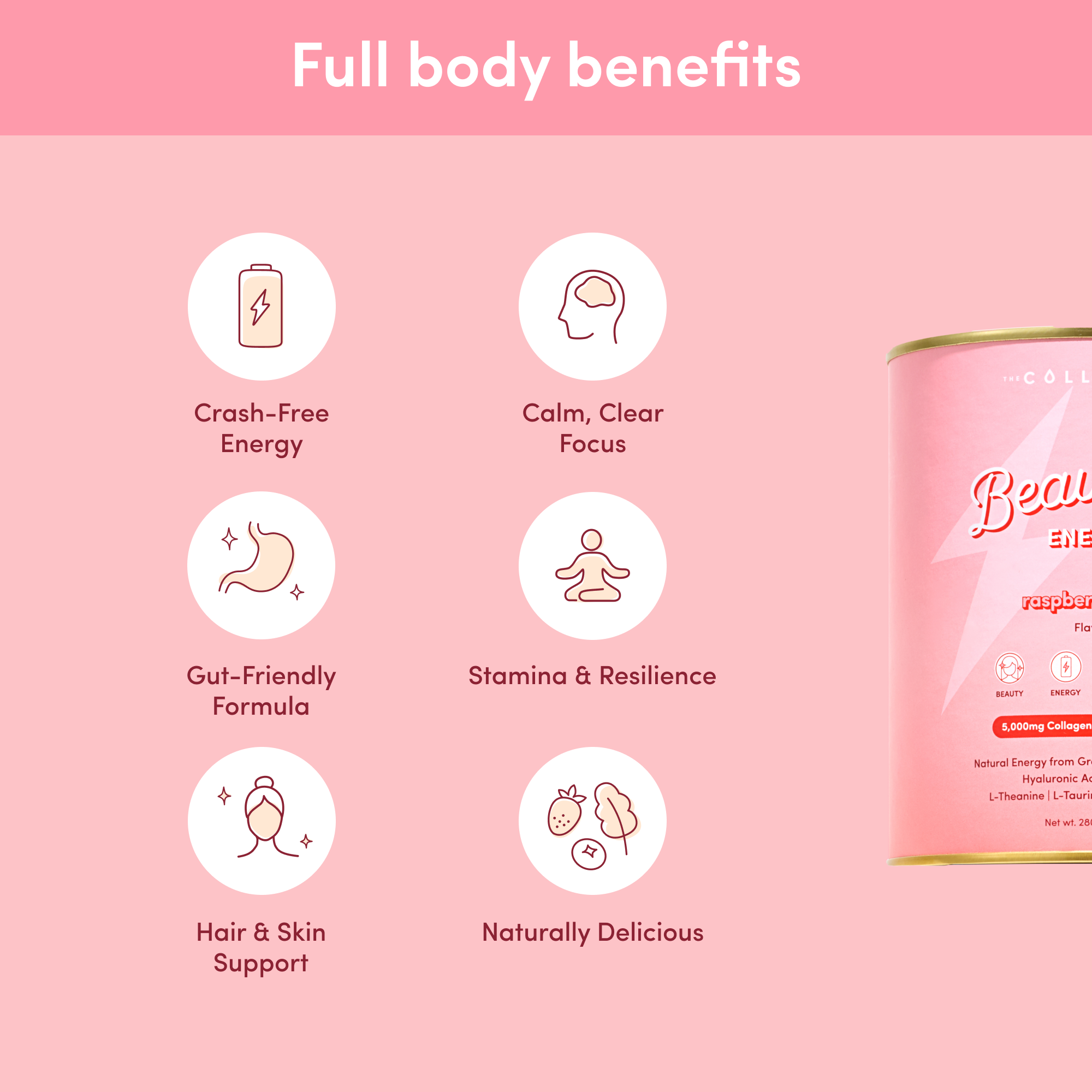 Raspberry Crush Beautiful Energy - 280g