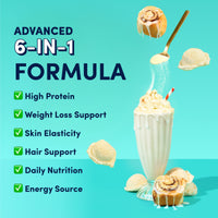 Cinnabon Cinnamon Roll Collagen Meal Replacement - 756g