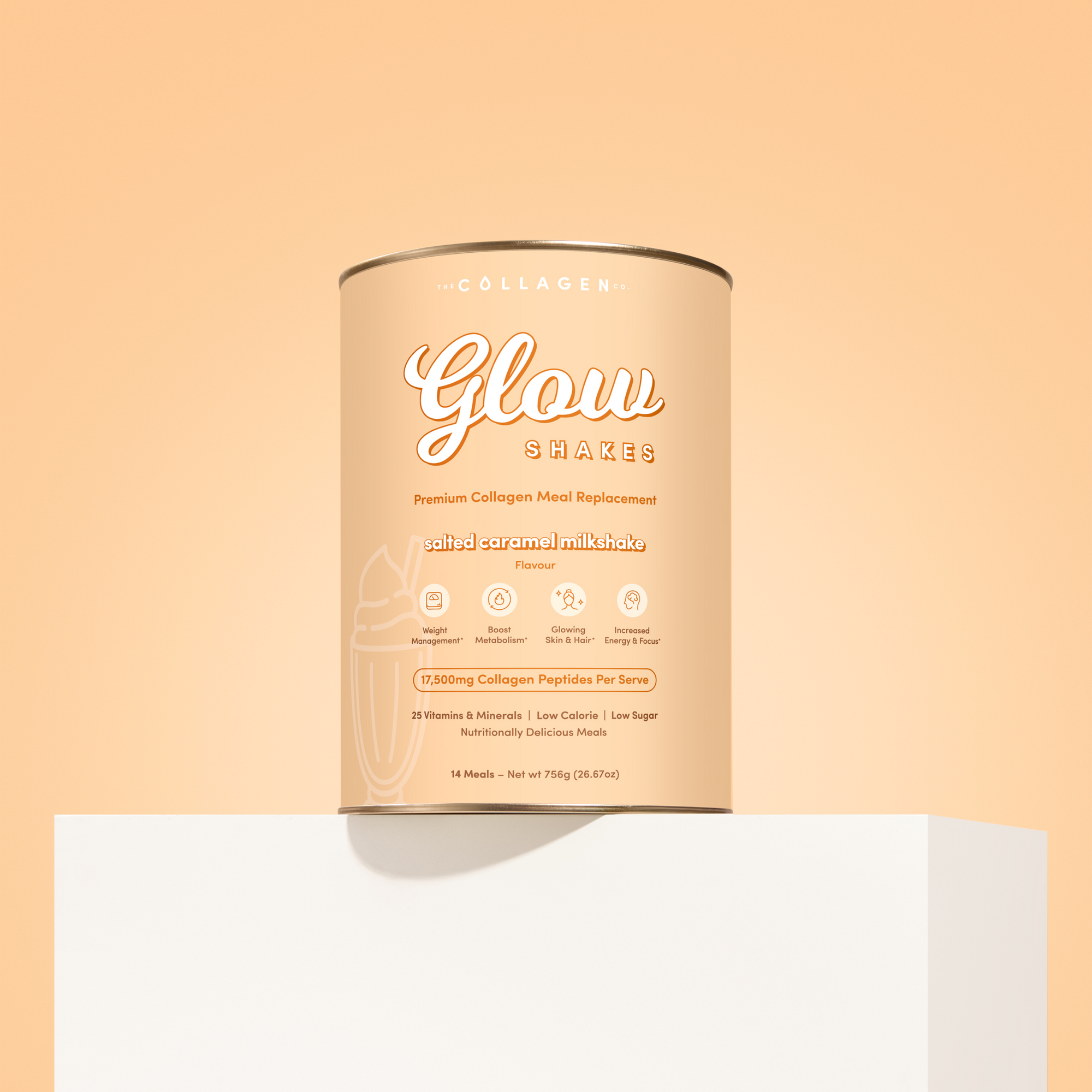 Salted Caramel Milkshake Collagen Meal Replacement - 756g