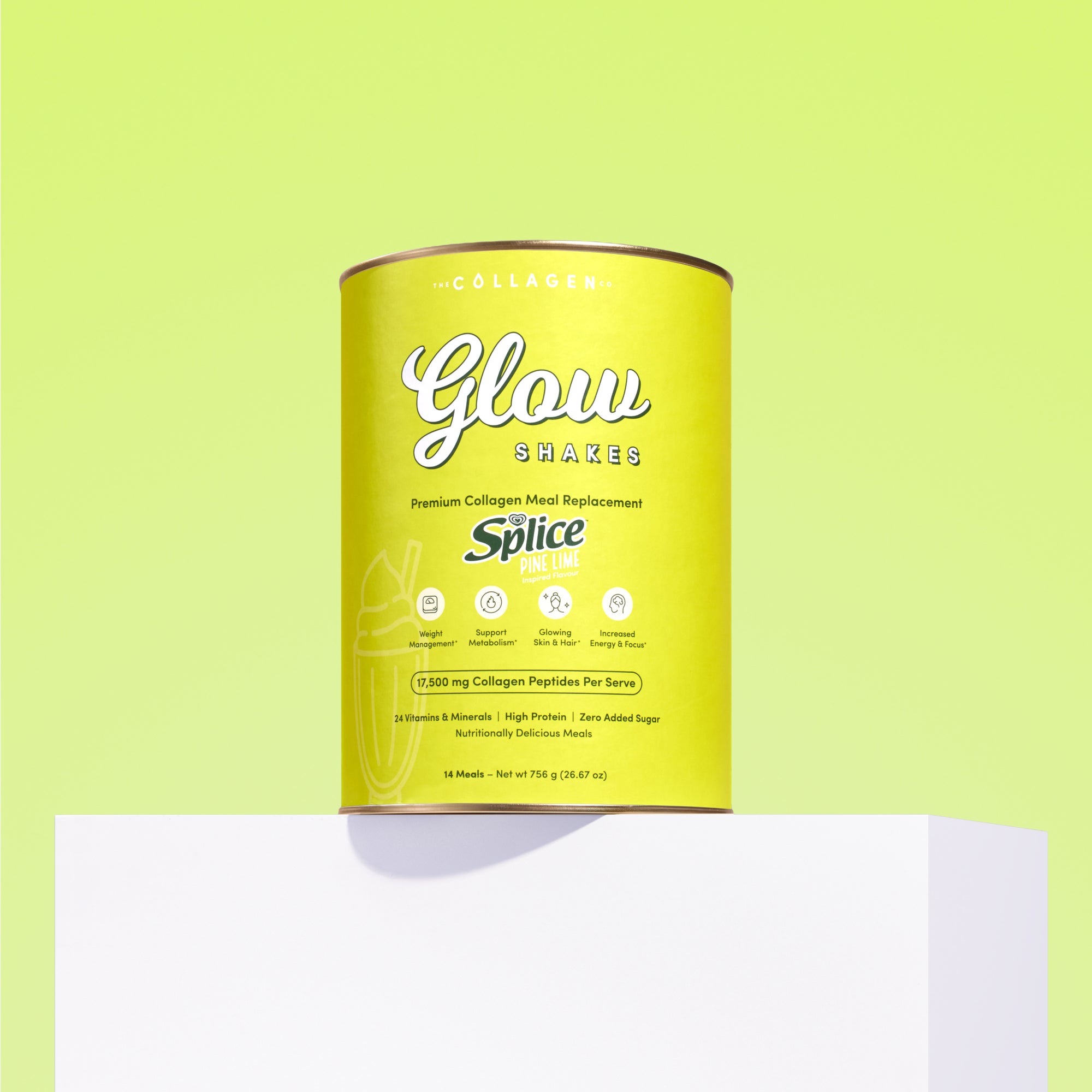 Splice Pine Lime Ice Cream Collagen Meal Replacement - 756g