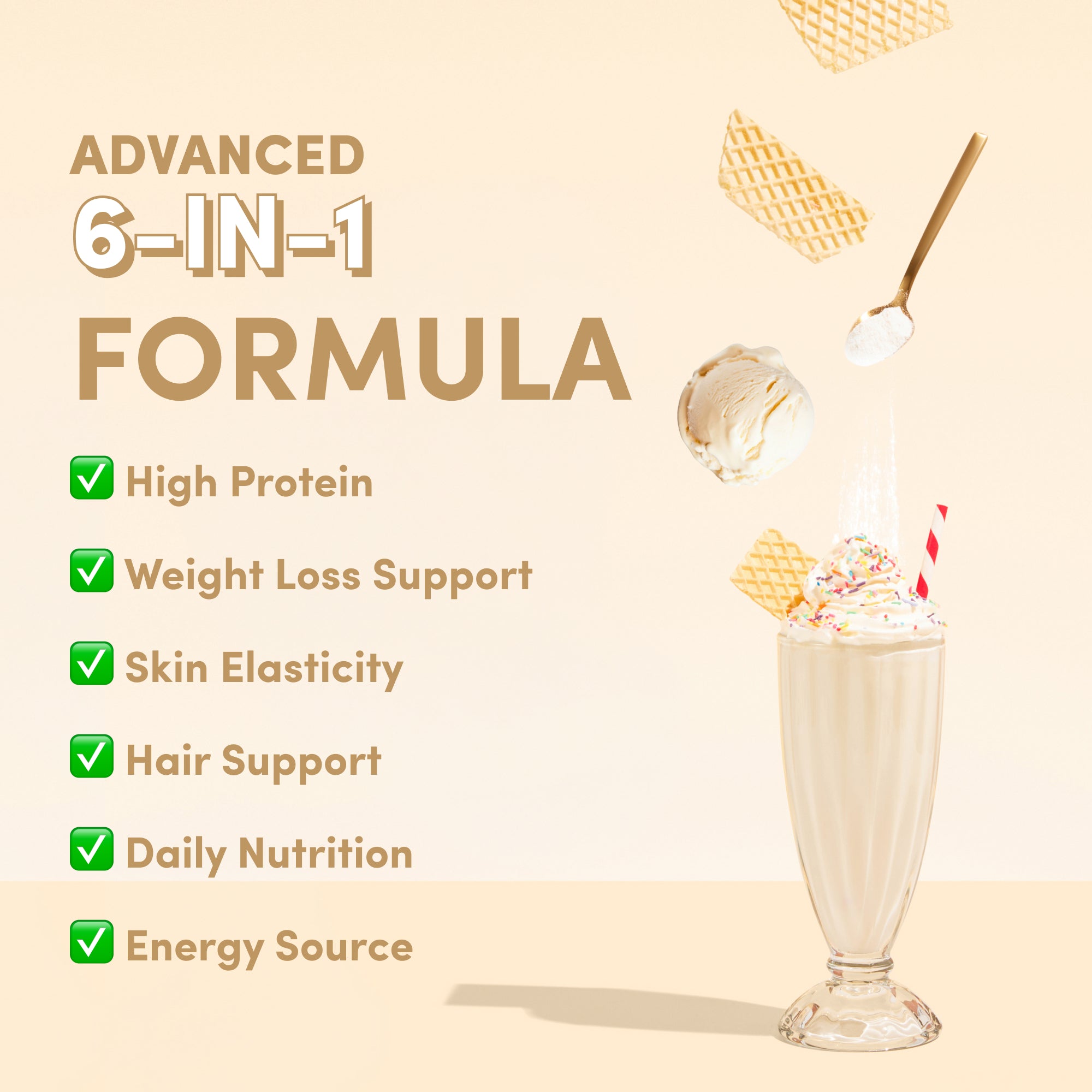 Vanilla Milkshake Collagen Meal Replacement - 756g