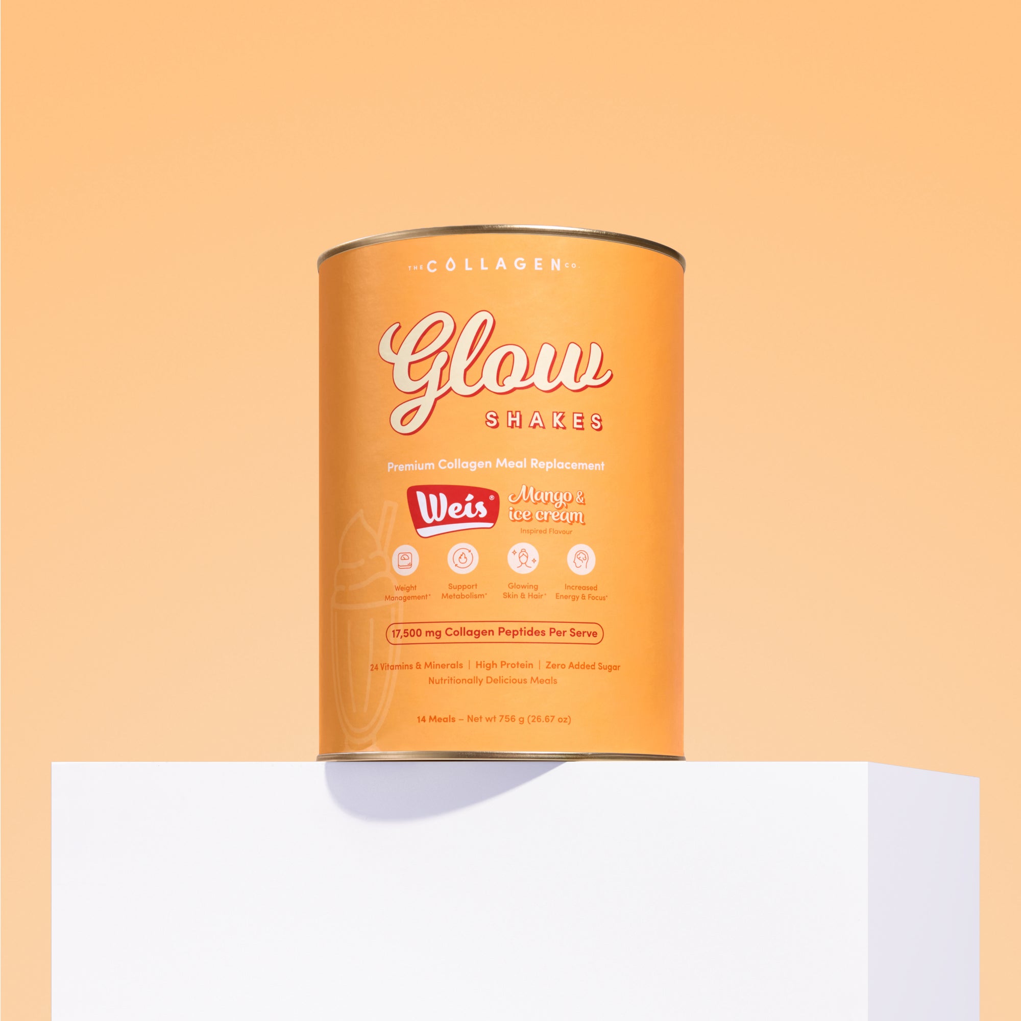 Weis Mango & Ice Cream Collagen Meal Replacement - 756g