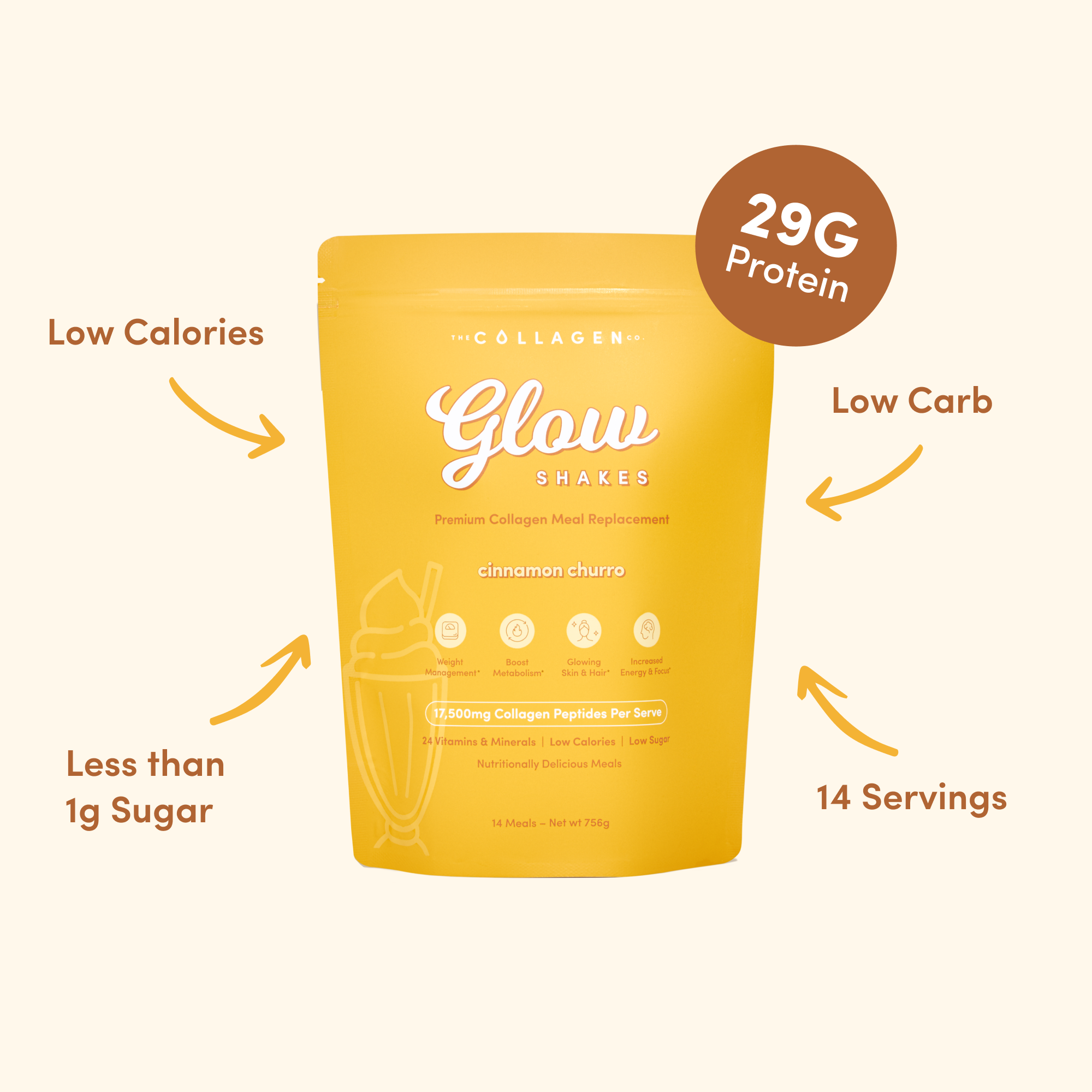 Cinnamon Churro Collagen Meal Replacement - 756g