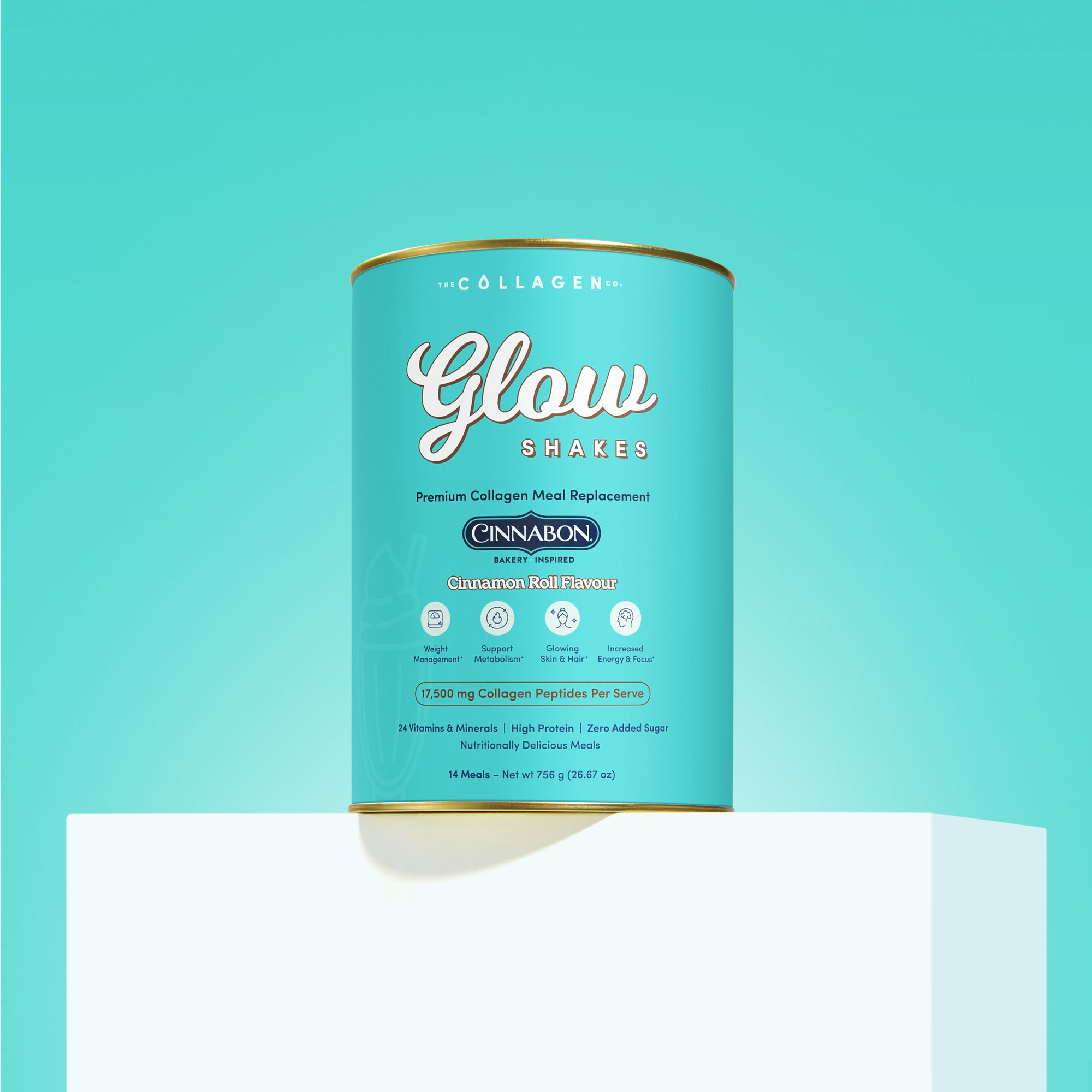 Cinnabon Cinnamon Roll Collagen Meal Replacement - 756g