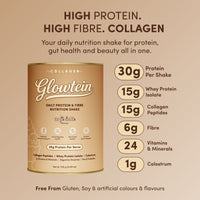 Glowtein Cafe Latte Daily Protein & Fibre Shake - 700g