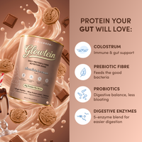Glowtein Chocolate Ice Cream Daily Protein & Fibre Shake - 700g
