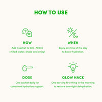 Lemon Lime Hydraglow Collagen Electrolytes Sachets - 210g