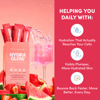 Strawberry Watermelon Hydraglow Collagen Electrolytes Sachets - 210g