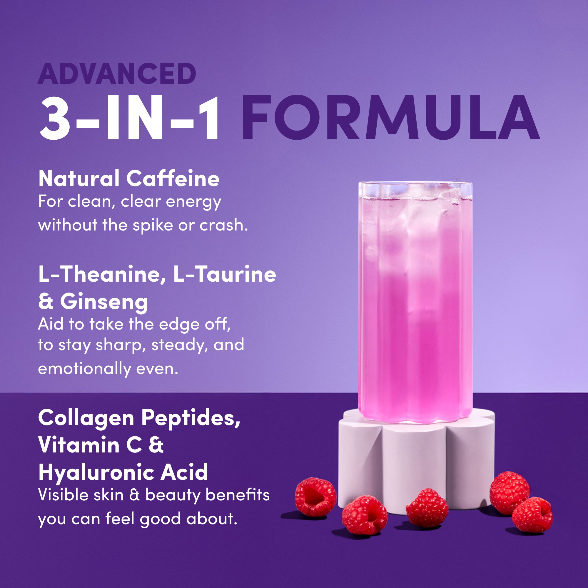 Immunity Collagen Peptides - Elderberry & Raspberry 208g