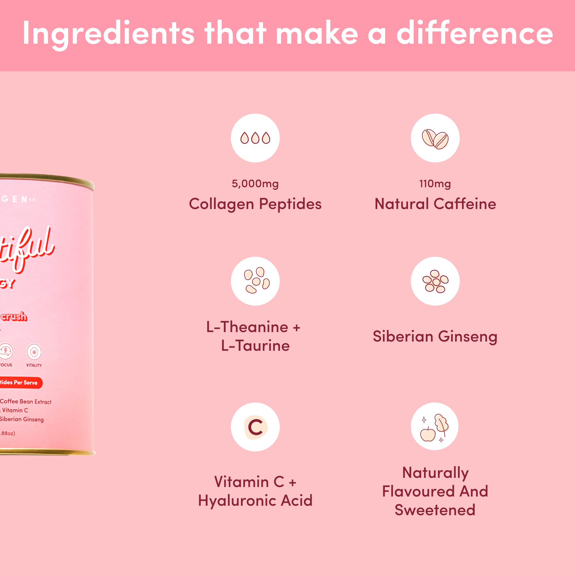 Raspberry Crush Beautiful Energy - 280g