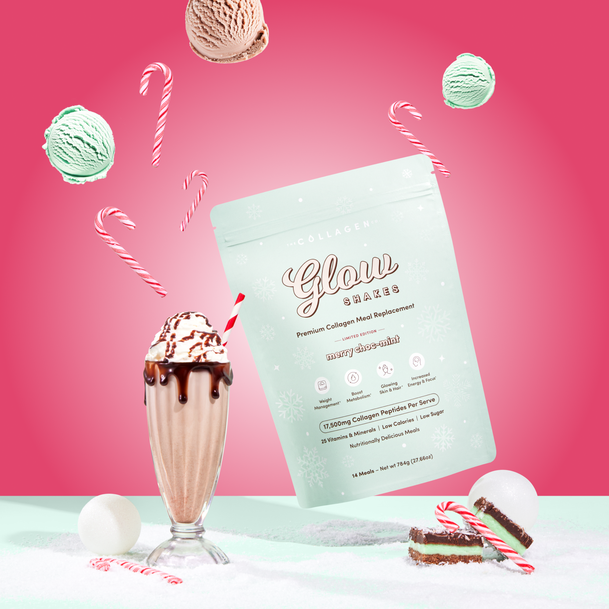 Merry Choc-Mint Collagen Meal Replacement - 784g