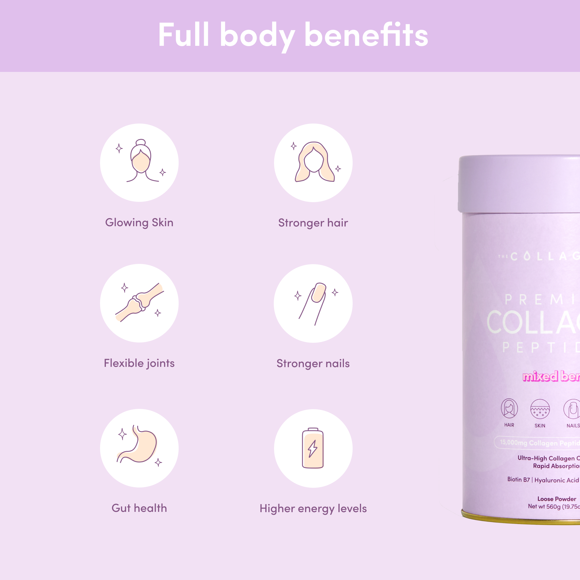 Mixed Berry Collagen Powder -  280g