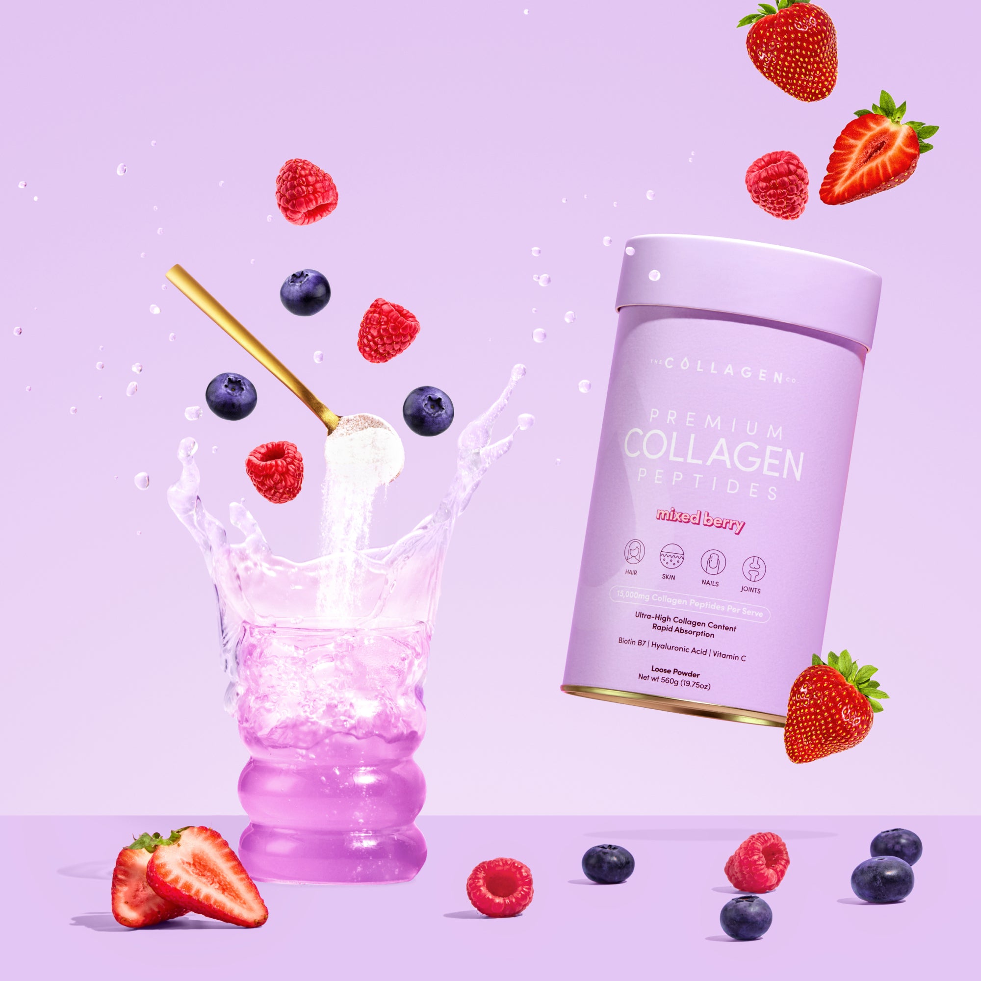 Mixed Berry Collagen Powder -  560g