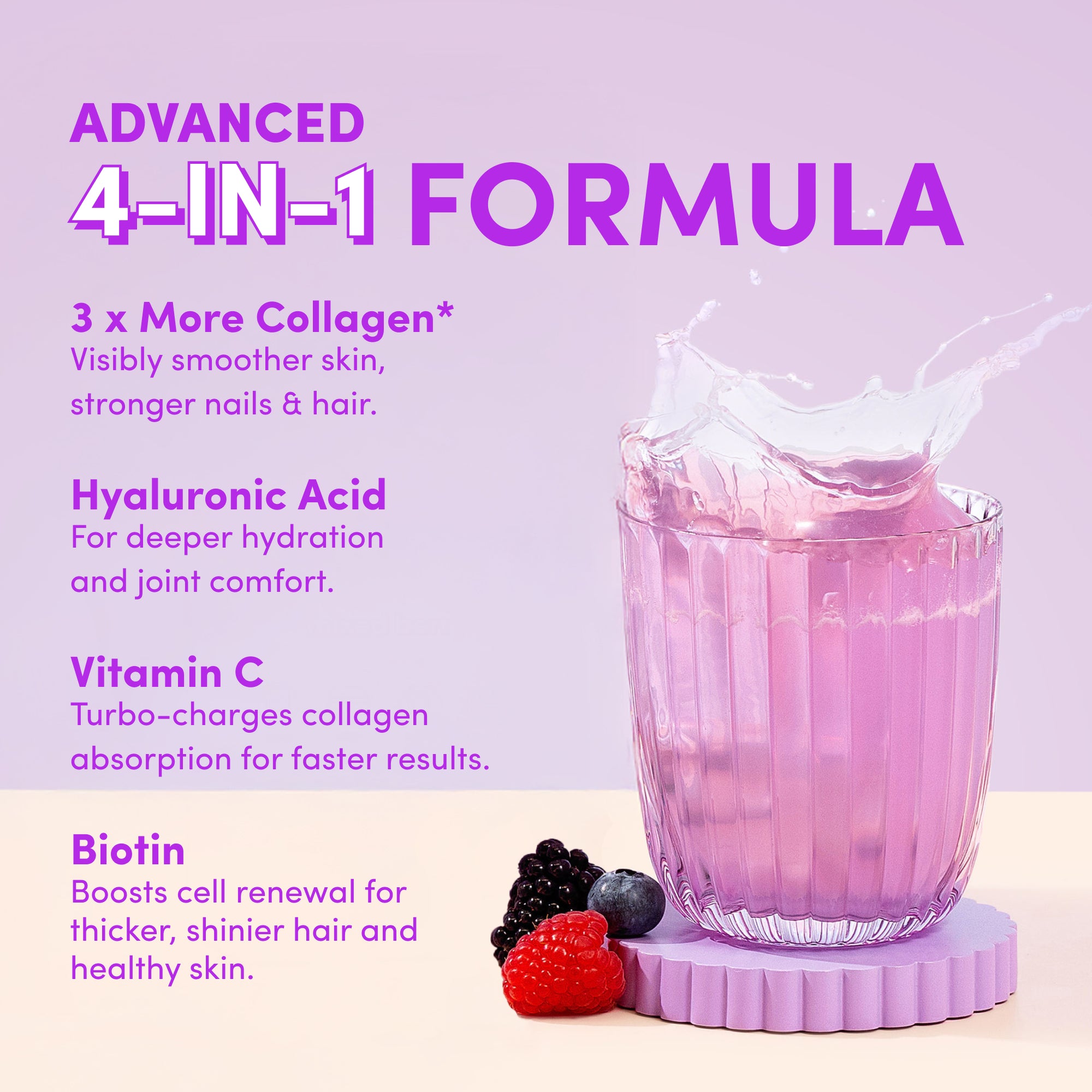 Mixed Berry Collagen Powder -  560g