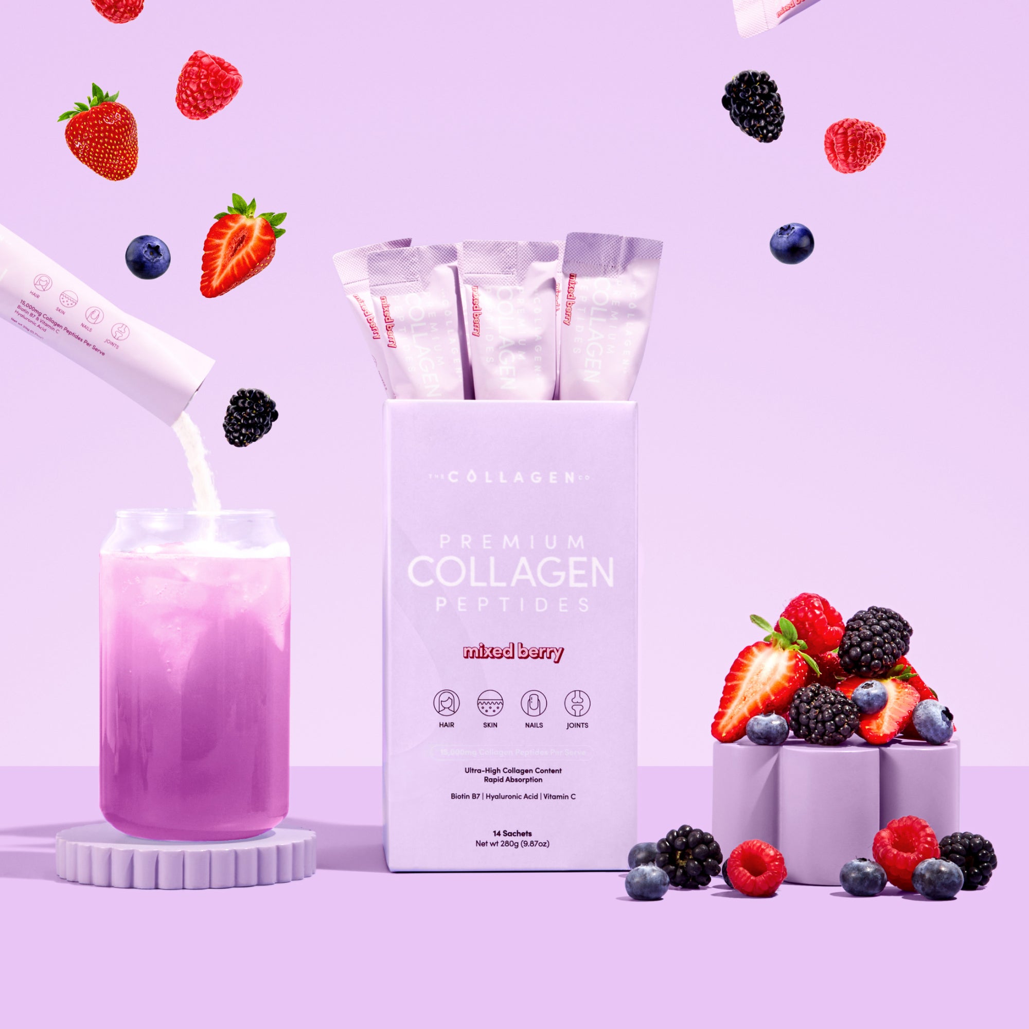 Mixed Berry Collagen Sachets - 280g