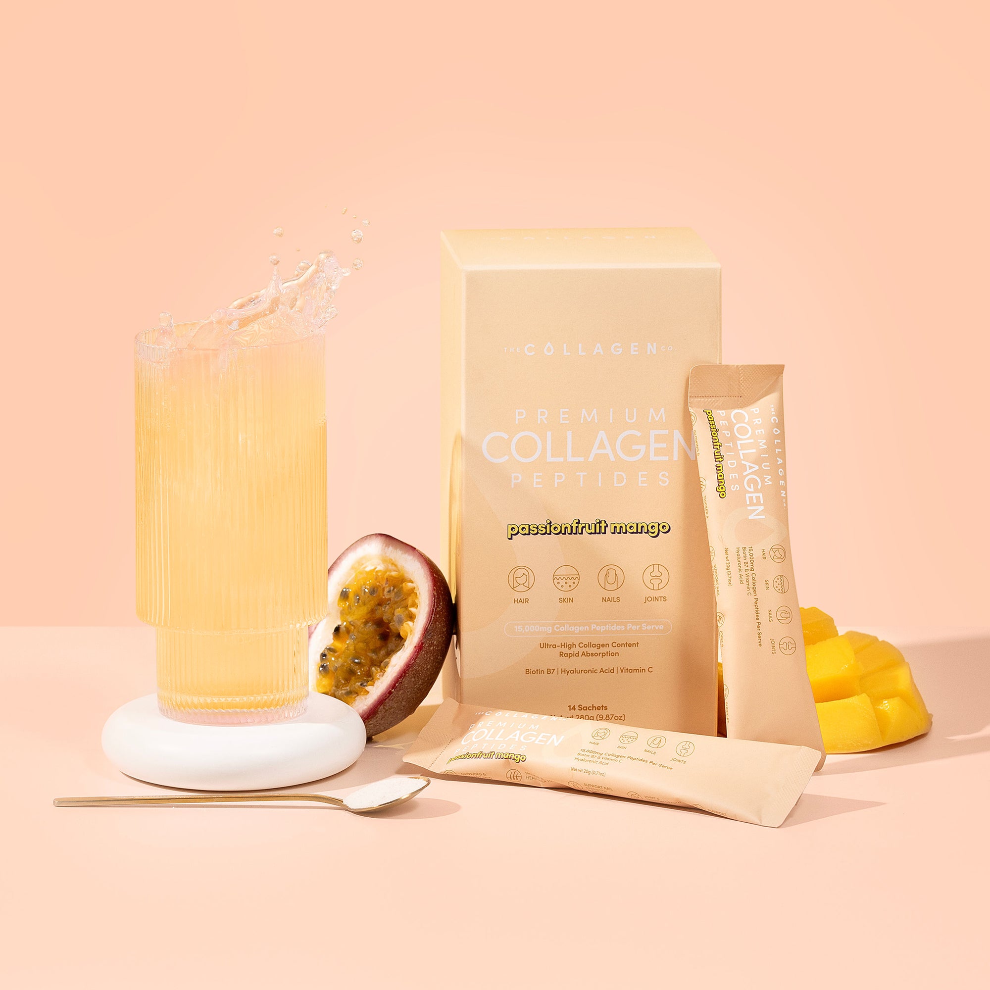 Passionfruit Mango Collagen Sachets - 280g