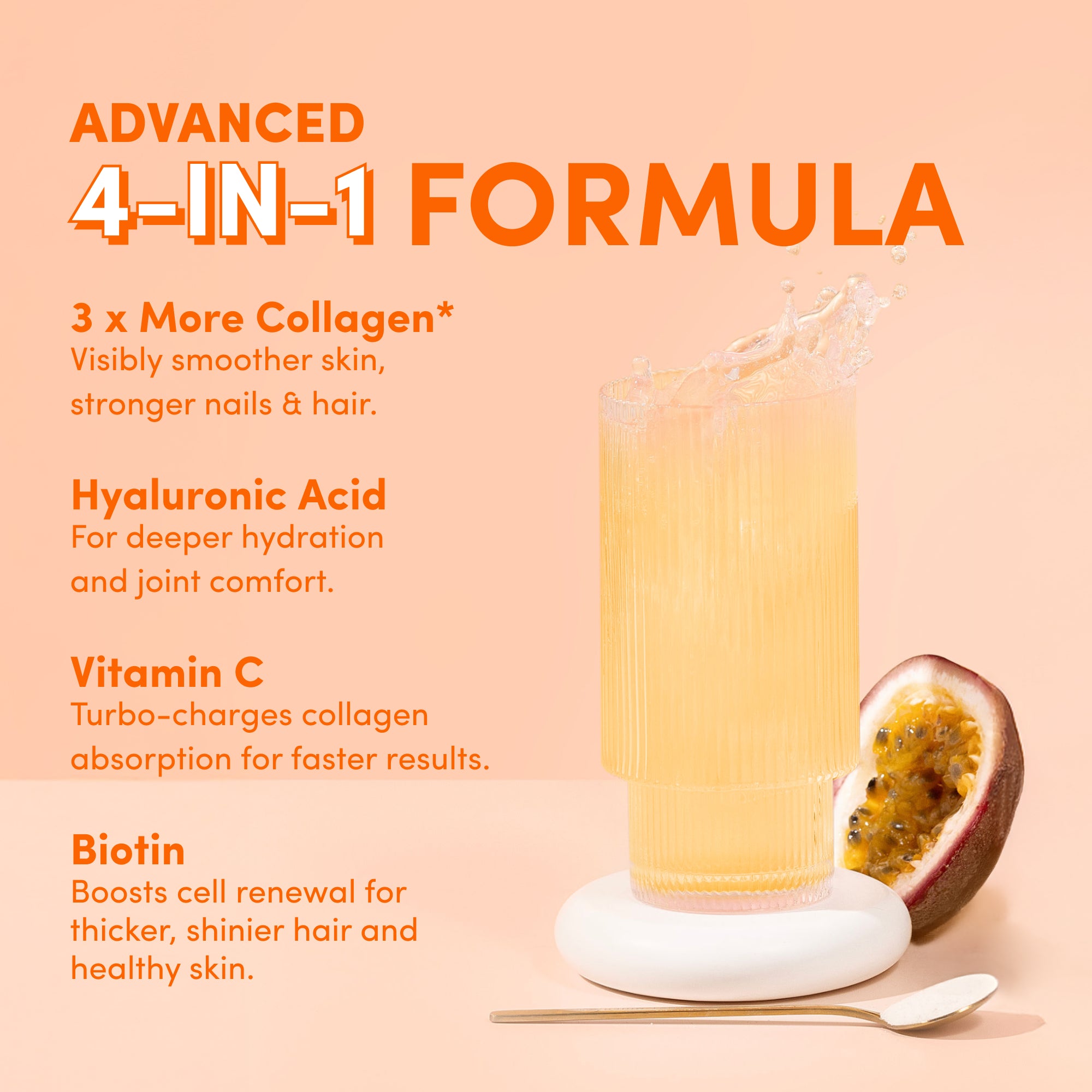 Passionfruit Mango Collagen Sachets - 280g