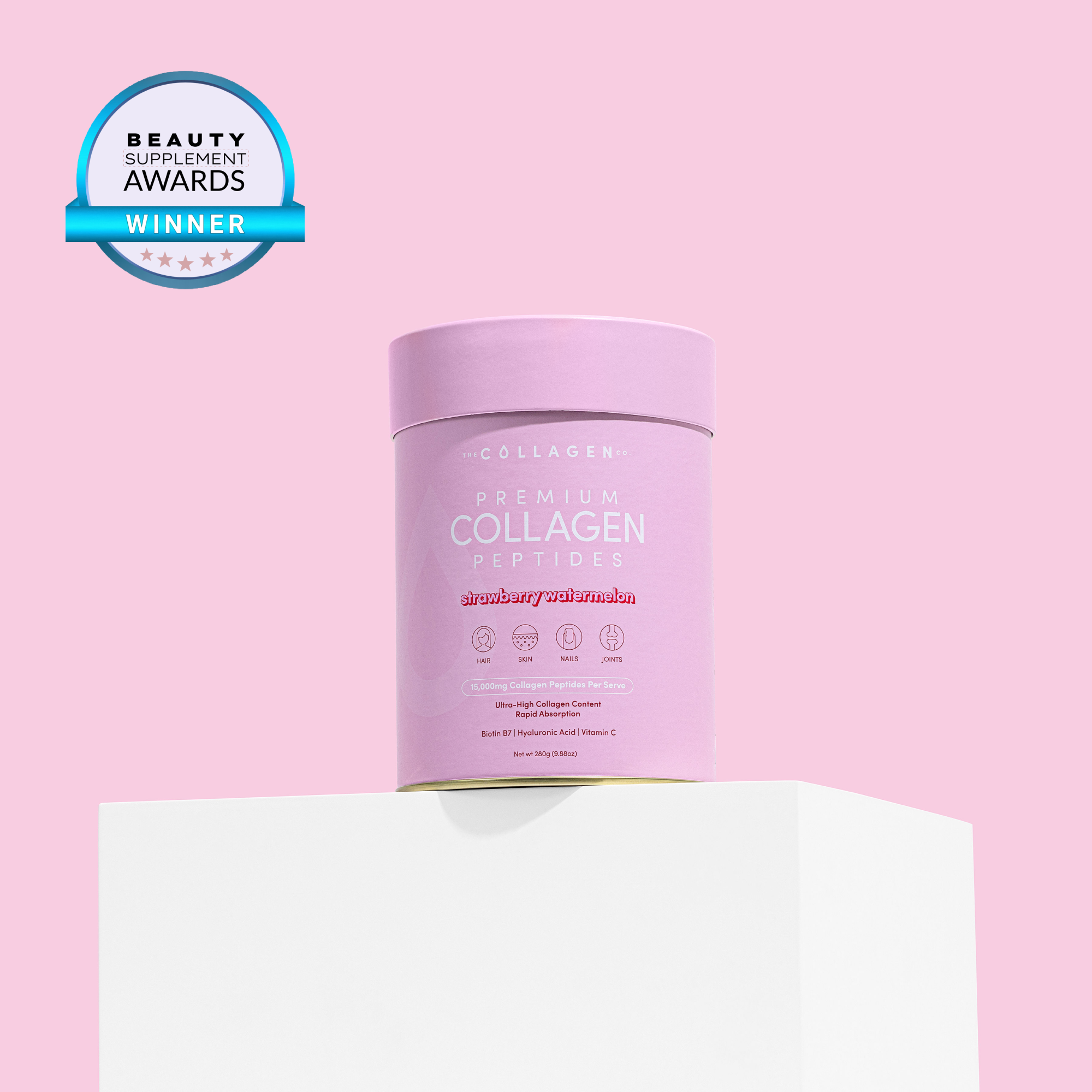 Mixed Berry Collagen Peptides - 6800mg For Hair, Skin & Nails - Antioxidants, USA Made