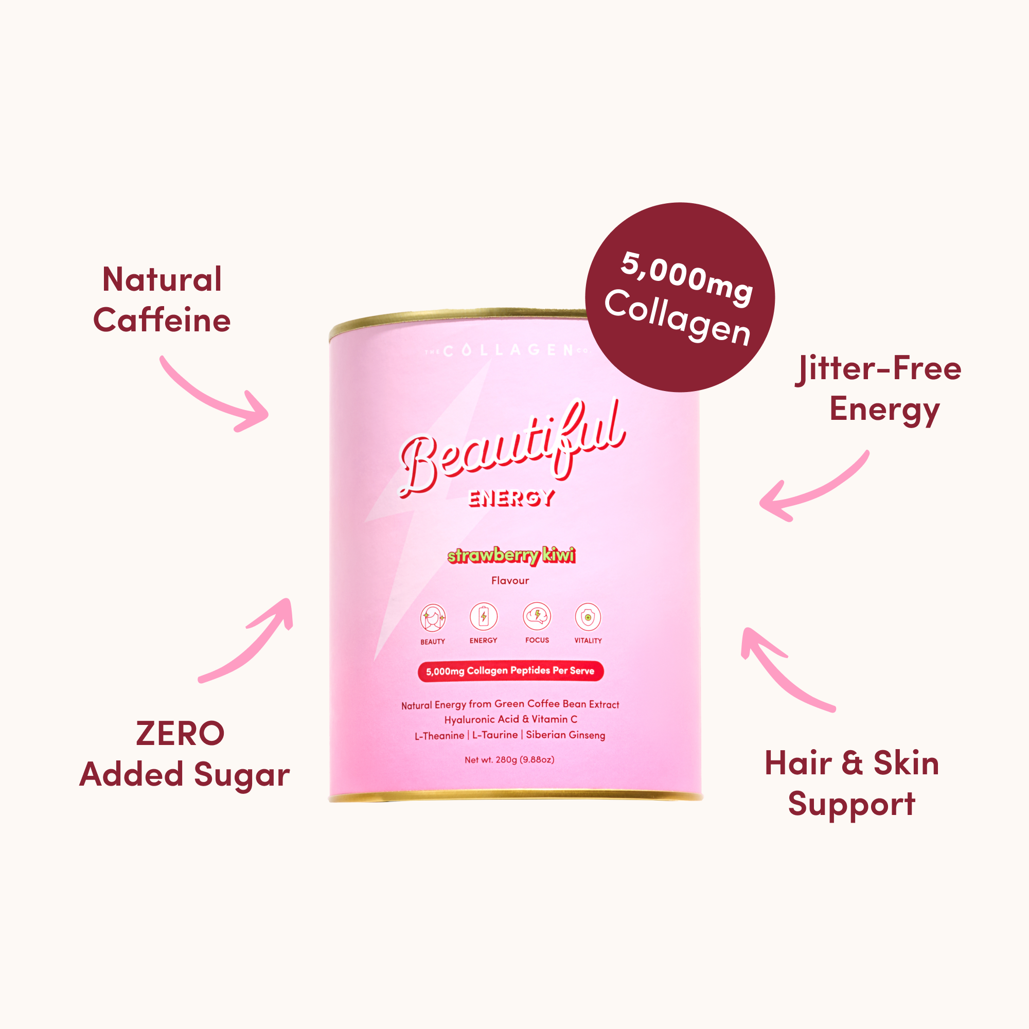 Strawberry Kiwi Beautiful Energy - 280g