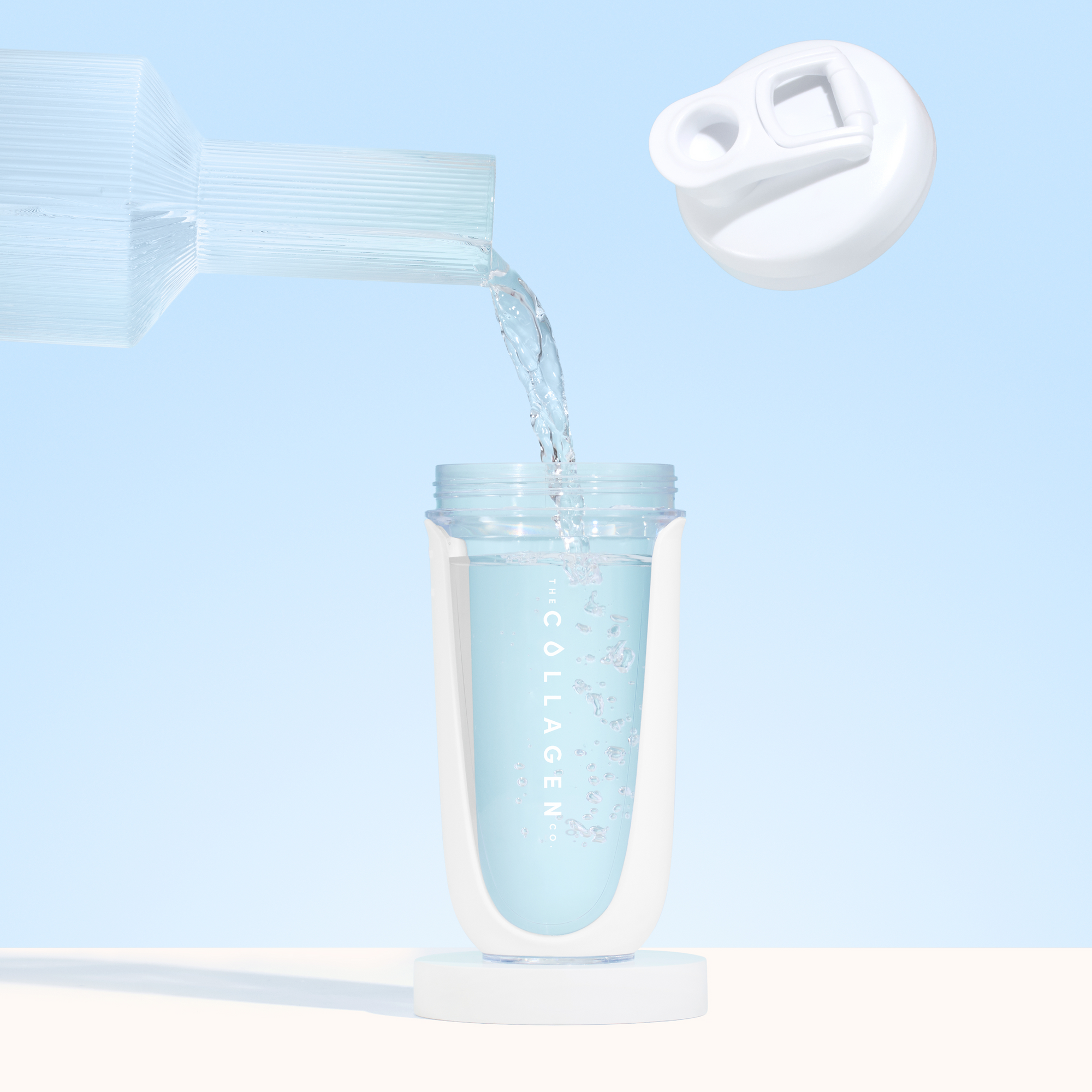 White Collagen Protein Shaker - 600ml