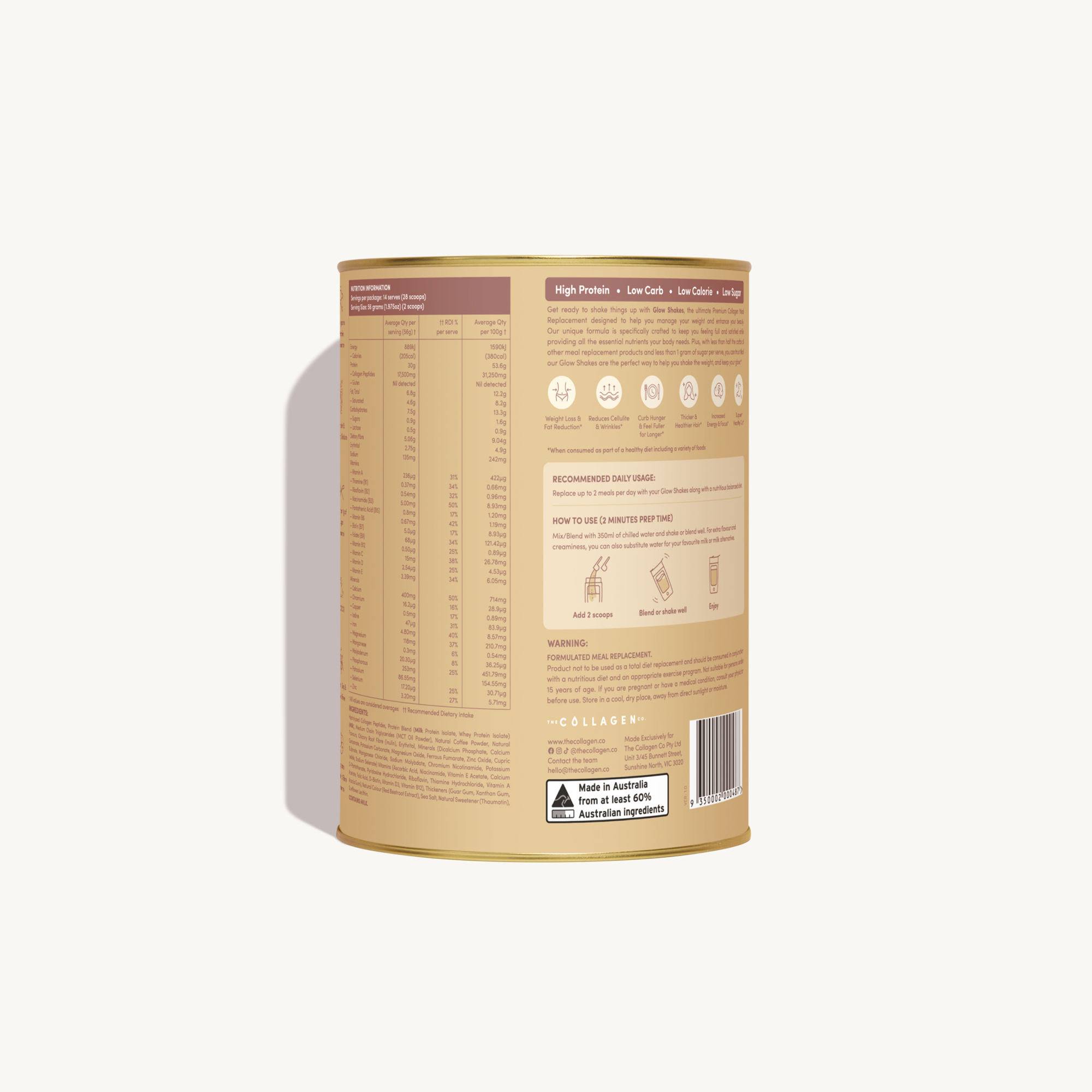 Iced Coffee Collagen Meal Replacement - 784g