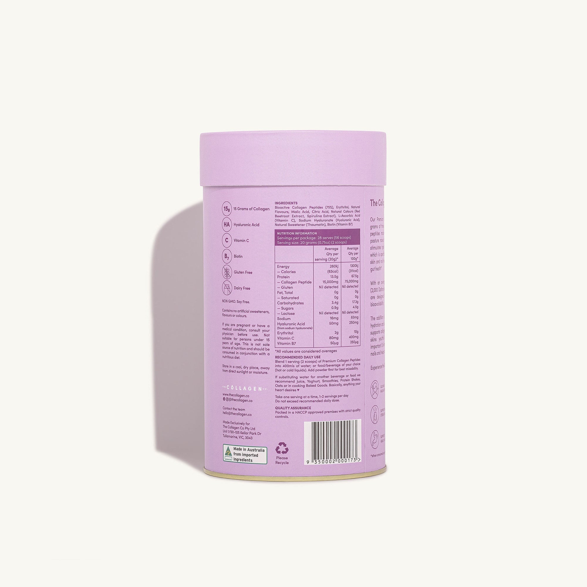 Mixed Berry Collagen Powder - 560g - The Collagen Co.
